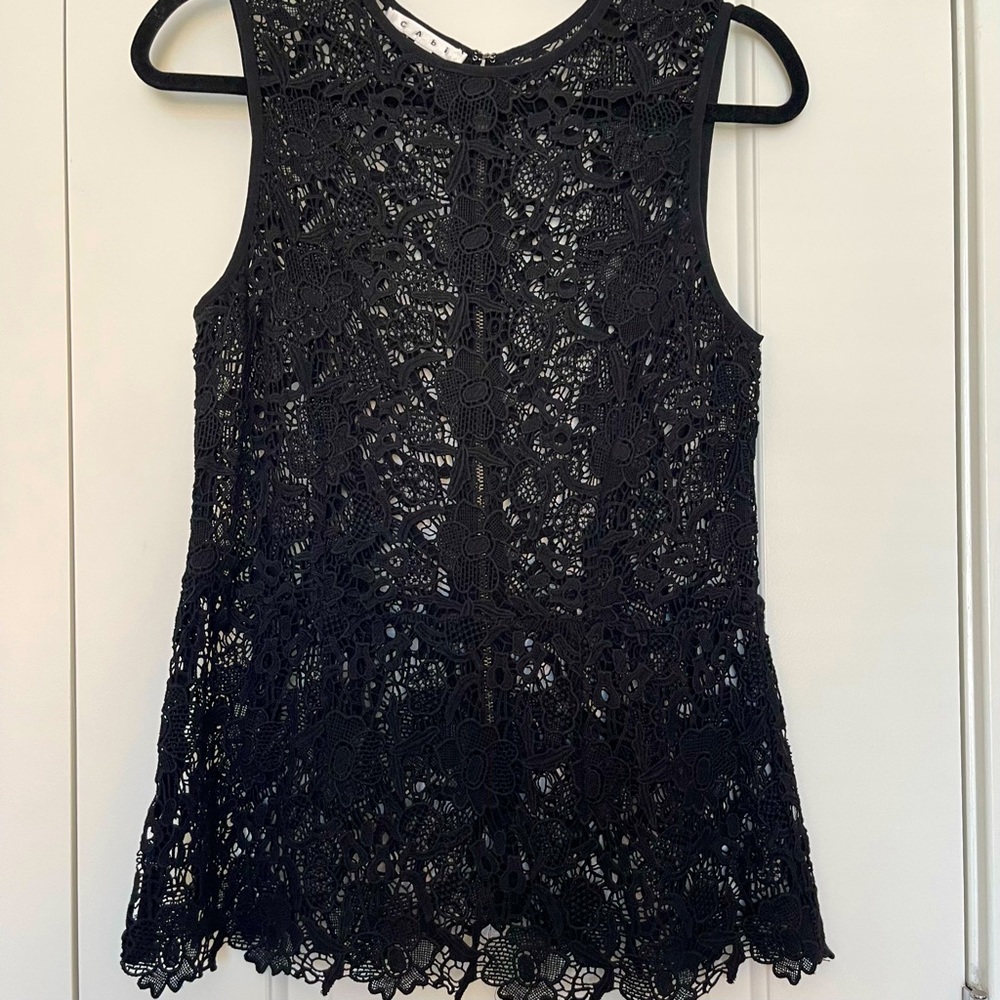 Cabo Black Lace Shell/Tank